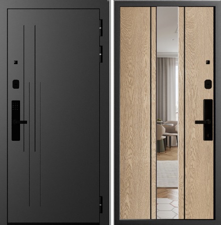 СМАРТ-F20 / Зеркало Сапфир-02_ Дуб натуральный