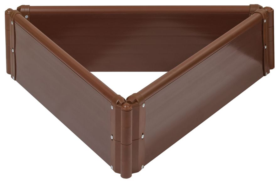 Клумба треугольная КОРИЧНЕВАЯ