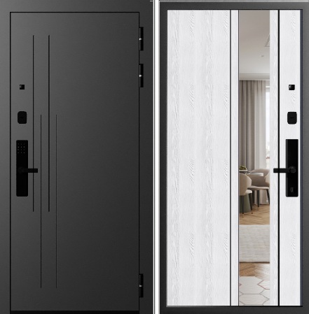 СМАРТ-F20 / Зеркало Сапфир-03_ Клён снежный